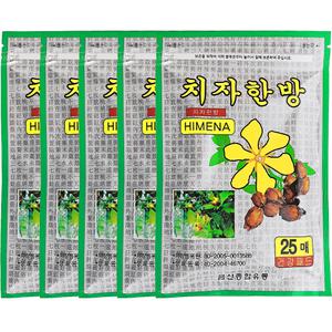 히미나 치자 한방 패드 25매 x 5개 건강 패치 파스 형식