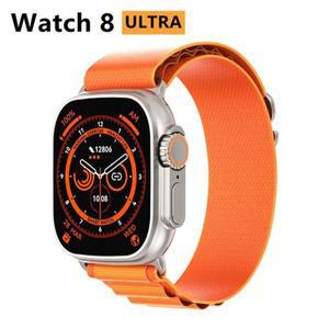 남녀공용 스마트 워치 울트라 8 NFC GPS 트랙, 49mm 스마트워치 시리즈 8 온도계, 블루투스 통화, 방수 스