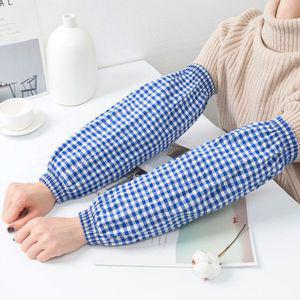 체크무늬 여성용 팔토시 옷소매보호 튼튼원단