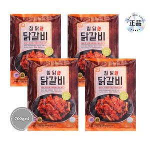 참닭 춘천형 닭갈비 700g 4팩