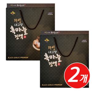 프리미엄 의성 흑마늘 농축 진액 30포 x 2개 중년 시니어 남성 남편 관리 흙마늘즙 회사 사무실 거래처 인
