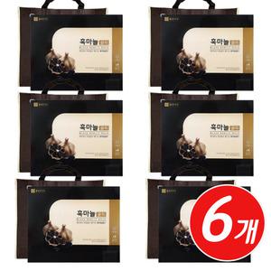프리미엄 국산 발효 숙성 흑마늘 농축 엑기스 진액 60포 x 6개 중년 시니어 남성 남편 관리 흙마늘즙 회사