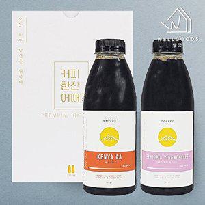 [웰굿][웰굿]콜드브루 커피 PET 선물세트 4호(케냐1,에티오피아1)