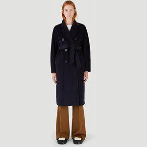 [MAX MARA]막스마라 캐시미어 108101 마담 코트 블루 10180103600 005