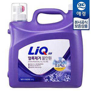 [애경][비밀] 리큐 얼룩제거 올인원 일반드럼겸용 액체세제 6L x1개
