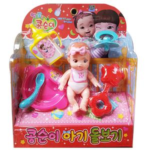 콩순이 아기 돌보기 인형 혼합 색상 1