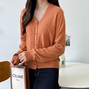 [오노마] ONM 가디건 v넥 니트 캐시미어 여성 베이직 무지