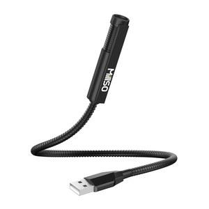 노트북 구스넥 휴대용 미니 USB 컴퓨터 마이크 플러그 앤 플레이 유튜브, 스트리밍, 팟캐스트, 녹음, 게임용 전방향 외장 PC - 1피트