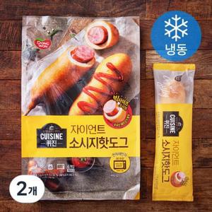 퀴진 동원 자이언트 소시지 핫도그 (냉동), 440g, 2개 one option