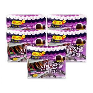 우리집 신발장 을 지켜줘 탈취 제 용 250g 5개 겔 숯 냄새제거 섬유