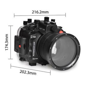 카메라 가방 Seafrogs 수중 하우징 소니 A7 III A7R A7M3 A7M 전문 다이빙 박스 케이스 표준 포트 커버 130