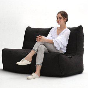 [엠비언트라운지][세계1위 영국브랜드]인기 2용 빈백 쇼파Twin Couch - Black Sapphire(블랙)