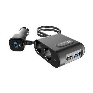 QC3.0 퀵차지 차량용 고속충전기 시거잭 2구 멀티 USB 용충전 자동차 핸드폰충전기