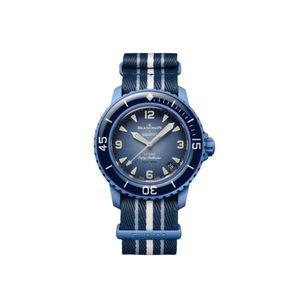 [정품] 스와치 x 블랑팡 바이오세라믹 아틀란틱 오션 Swatch Blancpain Bioceramic Atlantic Ocean 677181