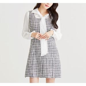 [로엠]트위드 뷔스티에 원피스 (RMOWC12RT4-T)