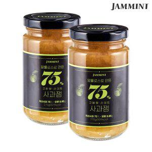 첨가물없는 저당잼 2병 골라담기(딸기잼, 블루베리잼, 사과잼) 잼민트 75% 고함량 라이트 과일잼