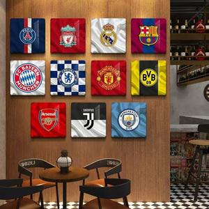 축구 스타 액자 그림 클럽 유럽 컵 벽화 EPL 클럽 앰블럼 로고 액자