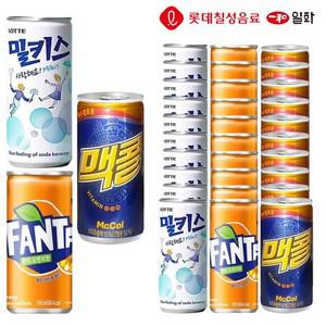 맥콜190&환타190&밀키스190ml x 각10개(총30개) 탄산음료/환타/맥콜/미니/소캔/음료수