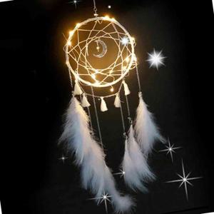 LED 모빌 선물 1드림캐쳐-클린화이트 인테리어 캠핑 감성적인 느낌있는 아기방 감성
