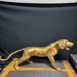 대형금도금 금동 호신 호랑이상 길이90cm높이52cm 단초마을 골동품/수집품/도자기