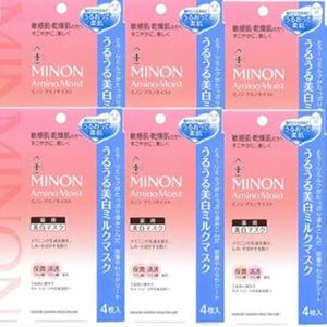 6상자미논 아미노 모이스트 우루우루 밀크 마스크 20mL4장입4장입 x6상자 4987107623423-6