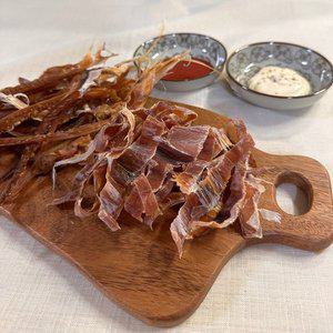 [기타]국내산 맛좋은 쫄쫄이 오징어 (1팩당 8-10미 내외 300g) 2팩 건오징어