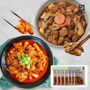 참다른 순살 춘천닭갈비 500g x 4팩 + 간장닭갈비 500g x 3팩