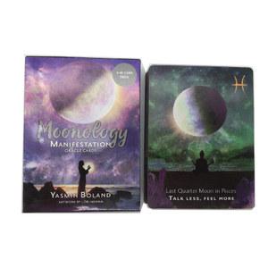 타로 카드 Moonology 오라클 게임 점술 플레이 미스틱 영어 보드 버전 운명