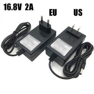 직류전원장치 전원 어댑터 AC DC 168V 2A 2000MA 16 18650 리튬 배터리 손전등용 8V 볼트 충전기
