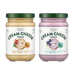 식물성 크림치즈 무화과 190g+블루베리 190g+치즈나이프