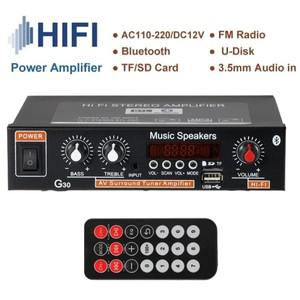 G30 미니 앰프 45Wx2 채널 2.0 가정용 자동차 용 디지털 스피커 강력한 블루투스 Hifi 스테레오 라디오 TF