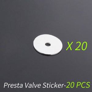 자전거 밸브 캡 튜브 뚜껑 마개 20pcs Presta 스티커 산악 도로 타이어 가스켓 림 보호 가스 에어 노즐 접착제 패드