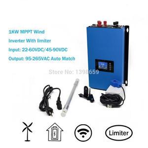 1KW MPPT 풍력 그리드 타이 인버터 리미터 센서 24V 48V 터빈 순수 사인파 WIFI 및 웹 모니터 용 덤프 부하