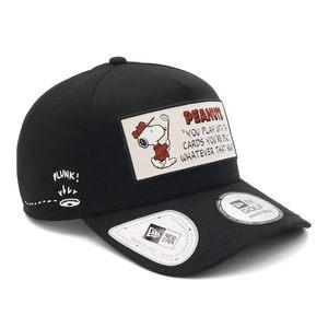 뉴에라 골프 캡 마그네트 부착 스누피 콜라보 블랙 FREEGF940AFOP PEANUTS FRONT PATCH BLK
