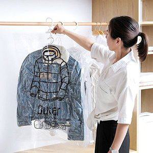 의류수납 위생 방습 옷걸이형 진공 압축팩 Outer ZIP (WFHGE5W)