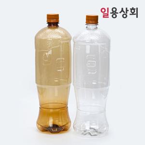 일회용 생맥주 배달용기 NY 대 1500cc 77개 갈색 투명 택1