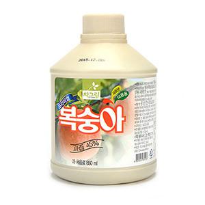 차그림 복숭아주스 850ml 복숭아 과일 농축액 주스
