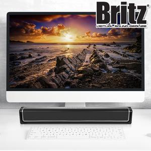 브리츠 BE-300UBT 블루투스 사운드바 스피커 5.0v 헤드폰 마이크 단자 PC 노트북 AUX 메탈그릴