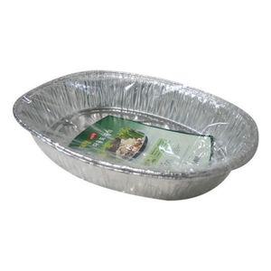 대형 야외용 다용도용기2P/은박 알루미늄 일회용 접시 그릇 식기 쟁반 캠핑용 냄비