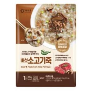 아워홈 바로 버섯 소고기죽 270g x10개