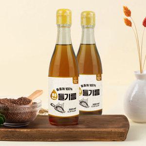통들깨 100% 들기름 / 참기름 300ml 유리병