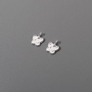 싼비즈 [8-507-20]순은펜던트 나비테두리 9x12mm 실버925 무도금 ,1개