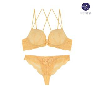 [롯데백화점]섹시쿠키 옐로우 코르셋 쏭팬티 세트 SCWBZ325SCWPZ327