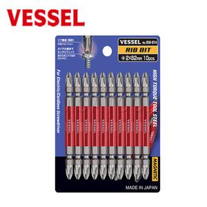 베셀BW-814 10EA 길이82mm 십자비트 리브비트세트 일제 VESSEL
