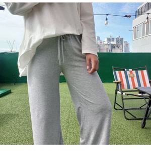 솔리드 라운지 밴딩 요가 팬츠 실내복바지 와이드 운동복 여성 가을바지 홈웨어