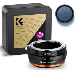 K&F NIK(G)-E IV (Fit Art) 변환링 어댑터 니콘 G 렌즈 - 소니 E 바디 / 반사코팅 뒤캡포함 Nikon G glass on Sony E adapter