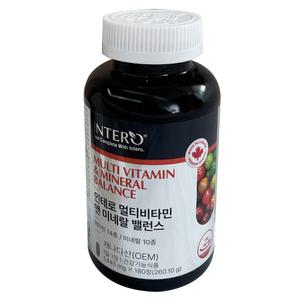 인테로 멀티비타민 앤 미네랄 밸런스 1445mg x 180캡슐 1개 / 써클