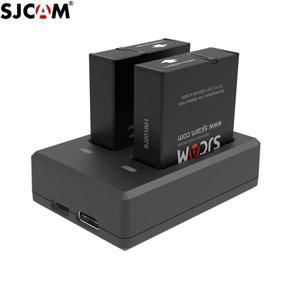 SJCAM SJ9 배터리 듀얼 충전기 1300mAh 충전식 리튬 이온 SJ10 ProSJ11 카메라 액세서리