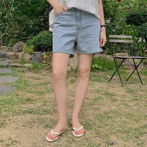 핫핑 핀터 데님 숏 반바지