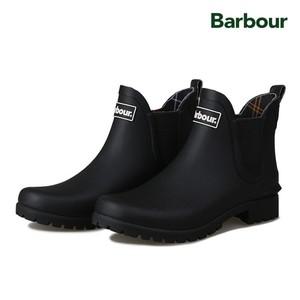 BARBOUR 윌튼 웰링턴 숏 첼시 남자 여성 레인부츠 장화 LRF0066BK11